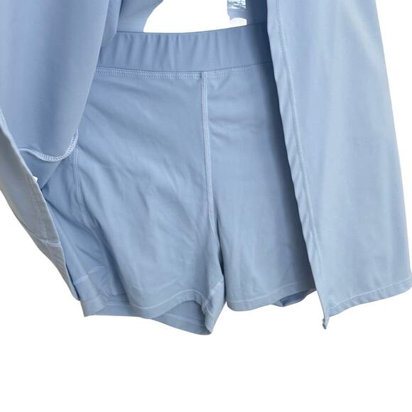 Tennis Pickle Ball Athletic Sleeveless Dress and Shorts Sky Blue Women's Sz M - Picture 5 of 12